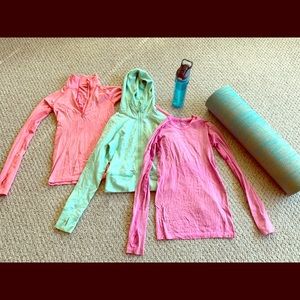 3 Lululemon Long Sleeves (1 hoodie) 😅